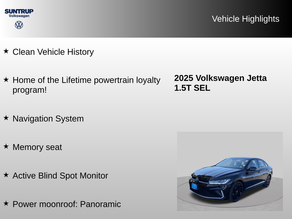 Used 2025 Volkswagen Jetta SEL FWD image 8