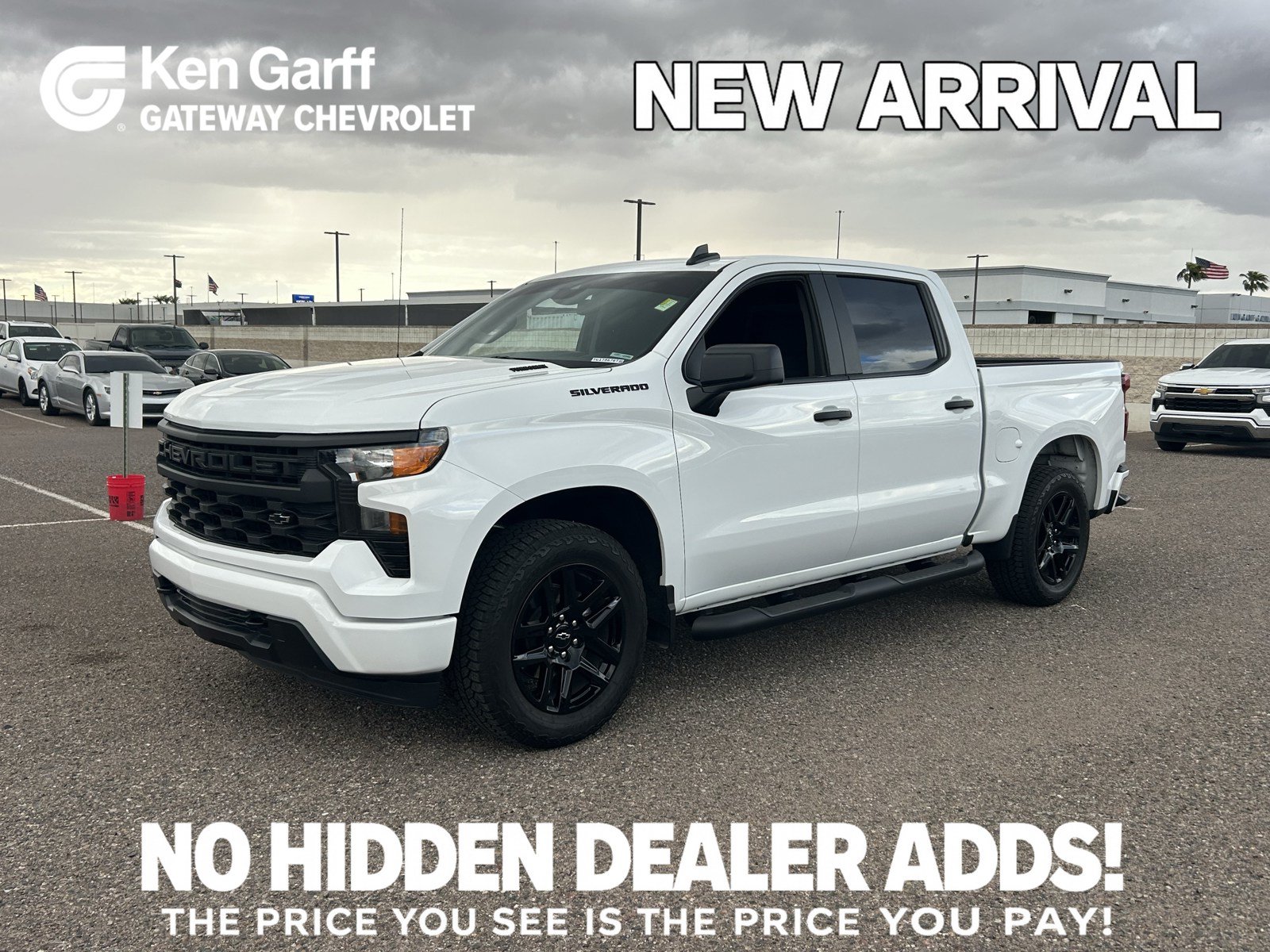 Used 2026 Chevrolet Silverado 1500 Custom w/ Turbomax Blackout Package RWD image 1
