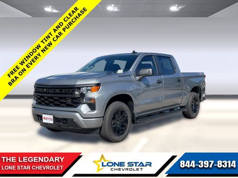 New 2026 Chevrolet Silverado 1500 Custom w/ LPO, Dark Essentials Package RWD image 1