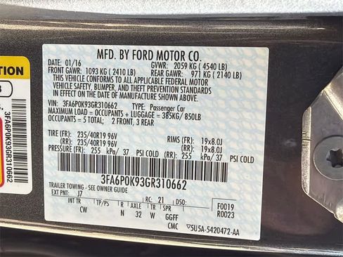 Used 2016 Ford Fusion Titanium image 34