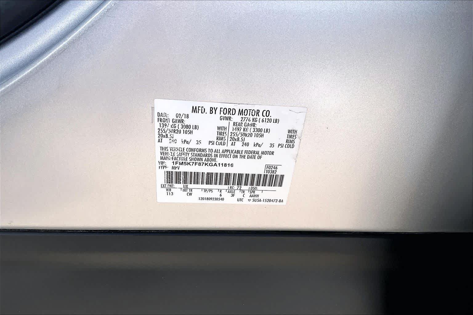 Used 2019 Ford Explorer Limited w/ Class III Trailer Tow Package FWD image 33