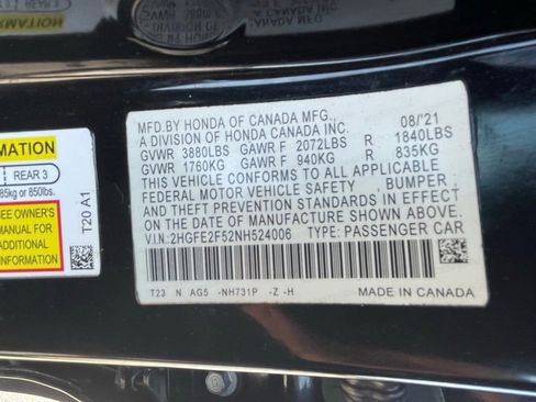 Used 2022 Honda Civic Sport image 30