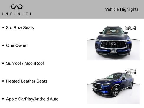 Certified 2023 INFINITI QX60 Sensory w/ Cargo Package AWD/4WD image 3