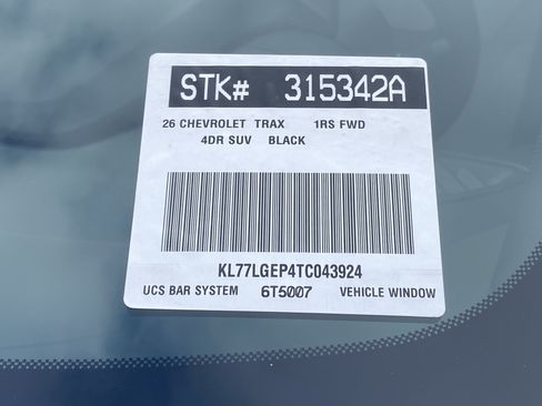 Used 2026 Chevrolet Trax RS w/ Driver Confidence Package FWD image 30