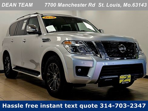 Used 2019 Nissan Armada Platinum w/ Captain's Chairs Package image 1