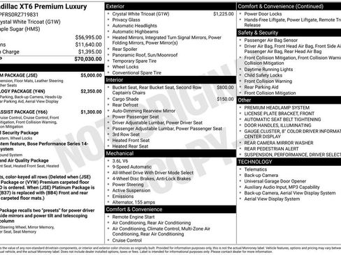 Used 2024 Cadillac XT6 Premium Luxury w/ Platinum Package image 2