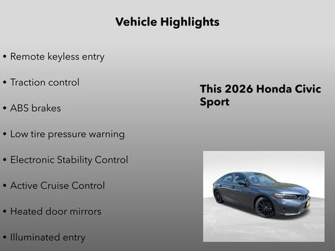 New 2026 Honda Civic Sport image 5