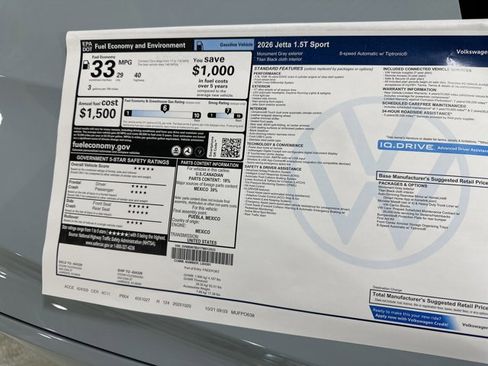 New 2026 Volkswagen Jetta Sport FWD image 40