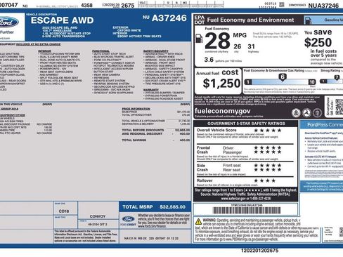 Used 2022 Ford Escape SEL AWD/4WD image 28