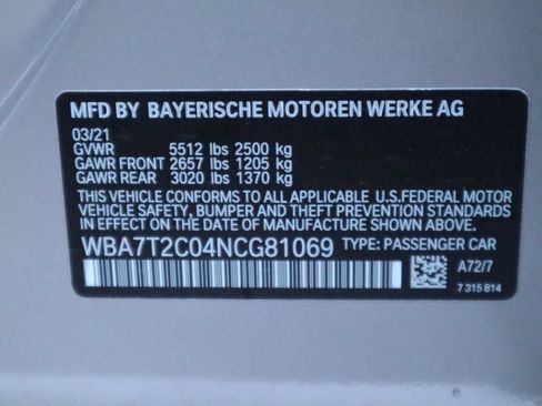Used 2022 BMW 740i w/ Premium Package RWD image 8