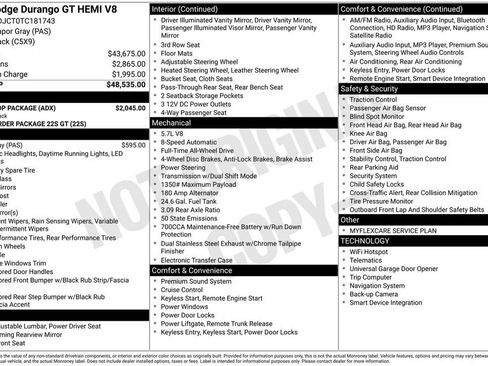 New 2026 Dodge Durango GT w/ Blacktop Package image 9