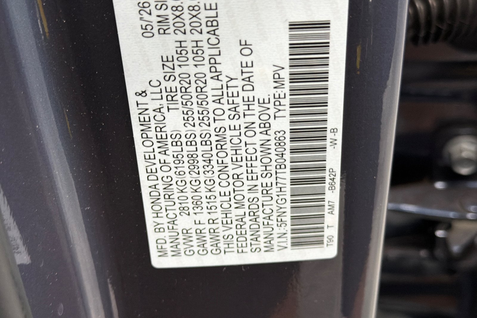 Certified 2026 Honda Pilot Touring image 28