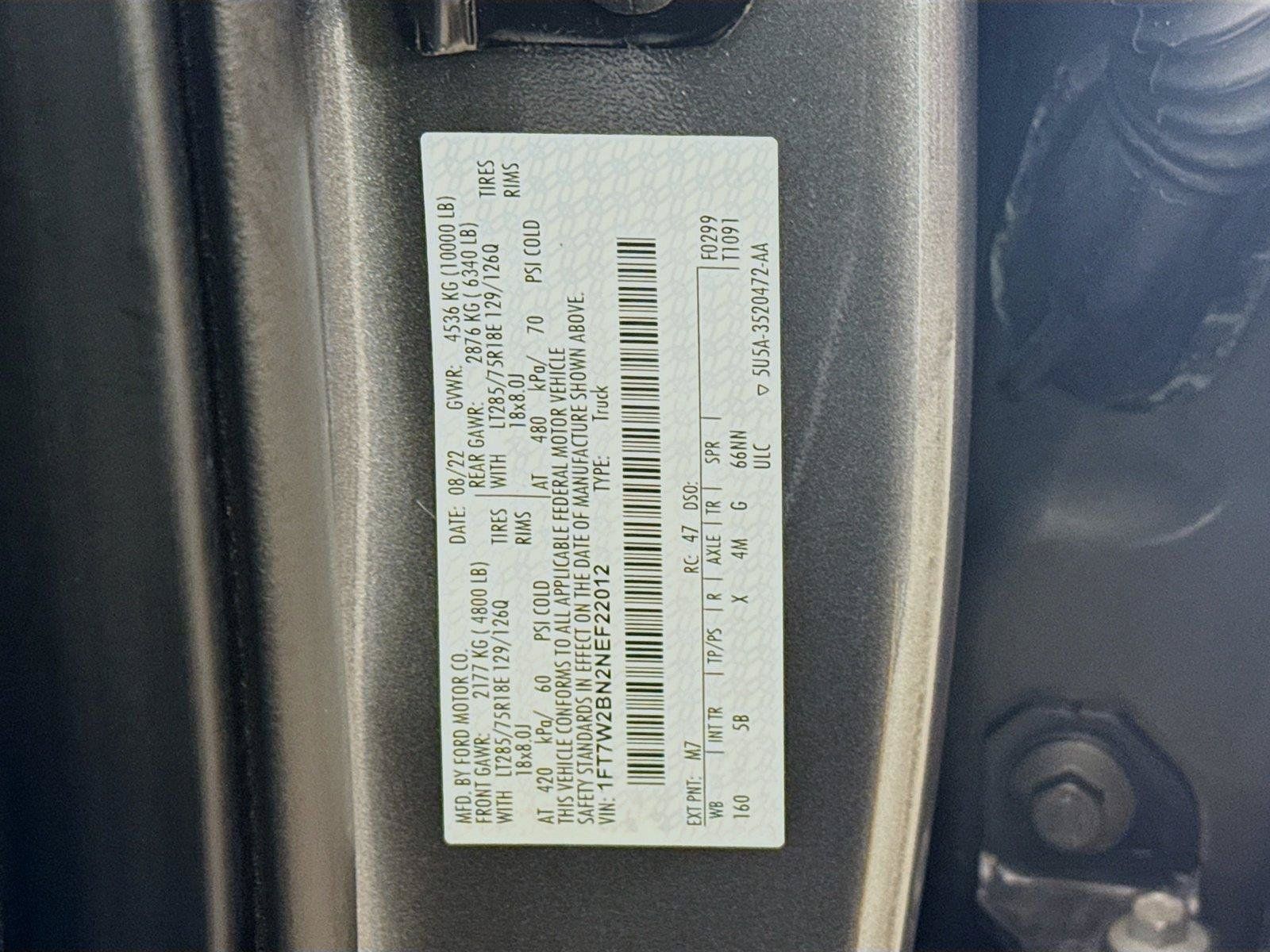 Used 2022 Ford F250 Lariat w/ Tremor Off-Road Package AWD/4WD image 35