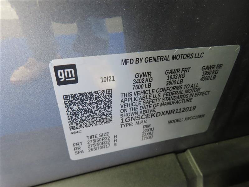 Used 2022 Chevrolet Suburban RST w/ Luxury Package RWD image 40