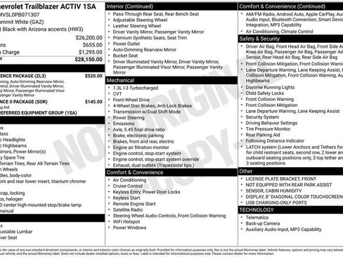 Certified 2023 Chevrolet TrailBlazer ACTIV w/ Convenience Package image 13