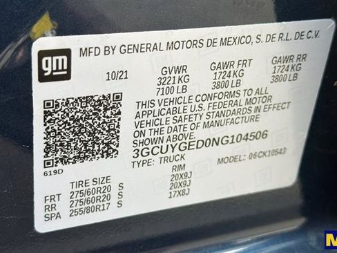 Used 2022 Chevrolet Silverado 1500 LTZ w/ Technology Package AWD/4WD image 39