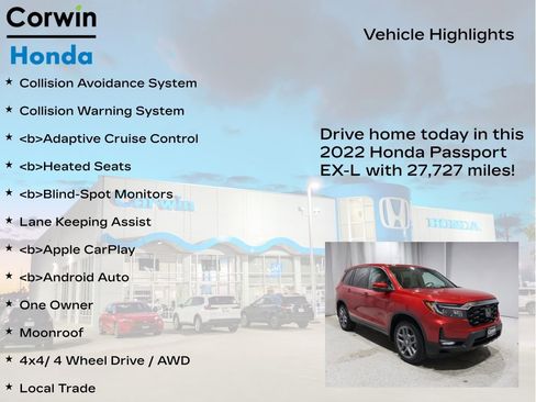 Used 2022 Honda Passport EX-L image 6