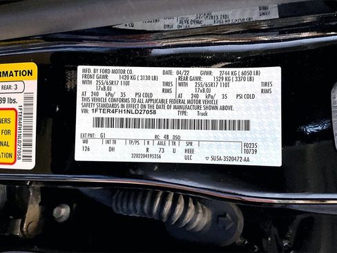 Used 2022 Ford Ranger Lariat w/ Equipment Group 501A High image 36