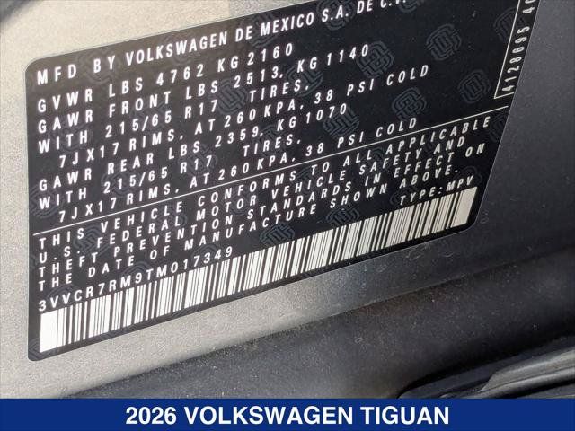 Certified 2026 Volkswagen Tiguan S FWD image 24