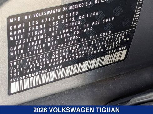 Used 2026 Volkswagen Tiguan S FWD image 24