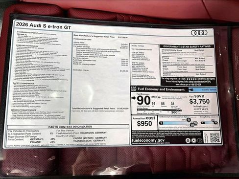 New 2026 Audi S e-tron GT Premium Plus AWD/4WD image 12