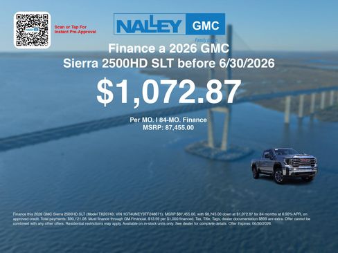 New 2026 GMC Sierra 2500 SLT w/ SLT Premium Package AWD/4WD image 7