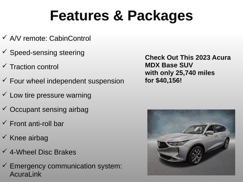 Used 2023 Acura MDX SH-AWD w/ Technology Package image 16