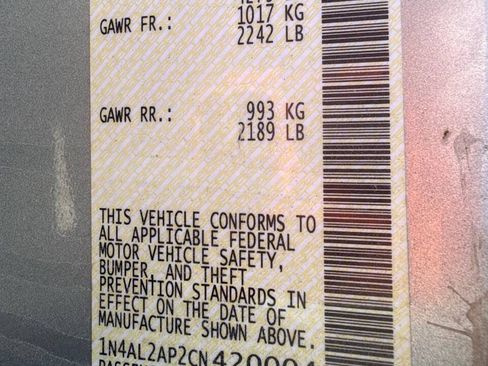 Used 2012 Nissan Altima 2.5 SL w/ 2.5SL Pkg FWD image 37