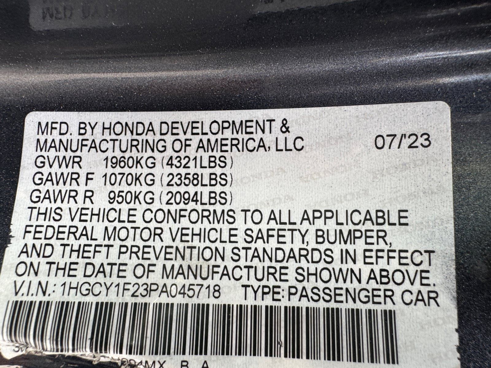 Used 2023 Honda Accord LX image 16