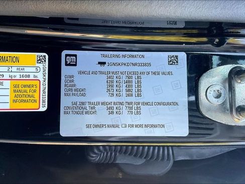 Used 2022 Chevrolet Tahoe Z71 w/ Luxury Package AWD/4WD image 21