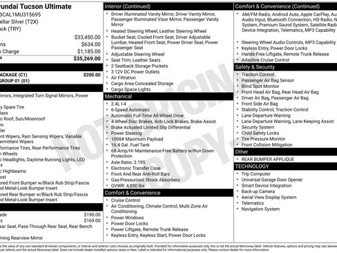 Used 2021 Hyundai Tucson Ultimate w/ Cargo Package AWD/4WD image 44