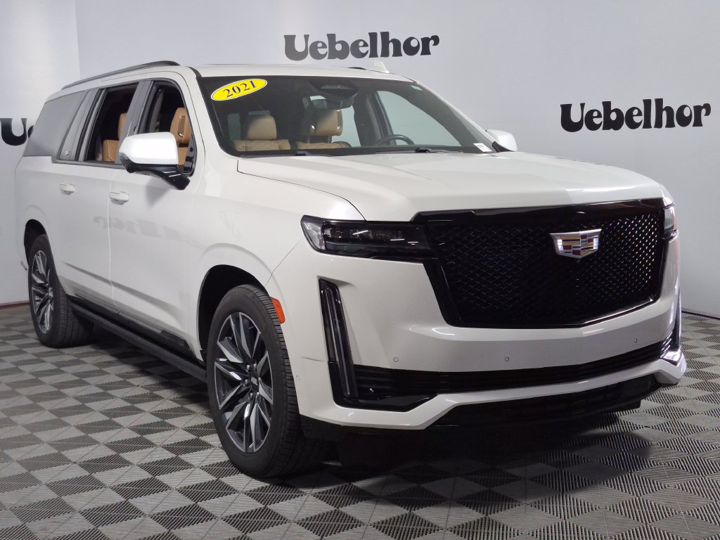 Used 2021 Cadillac Escalade ESV Sport w/ Driver Assist Tech Package AWD/4WD 360° Tour