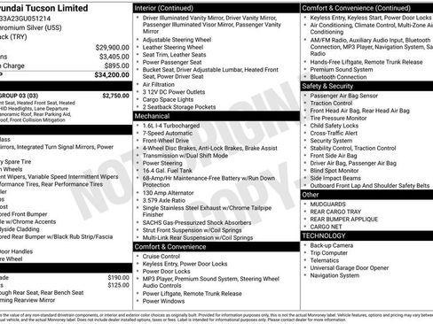Used 2016 Hyundai Tucson Limited w/ Option Group 03 image 2