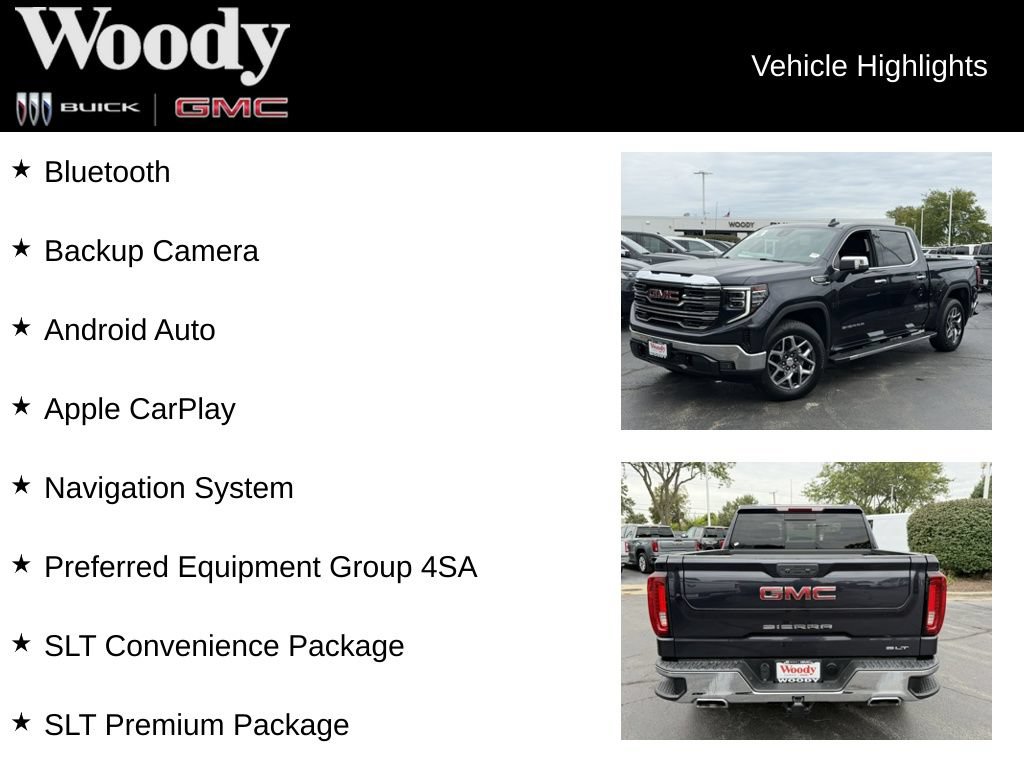 Certified 2023 GMC Sierra 1500 SLT w/ SLT Premium Package AWD/4WD image 3