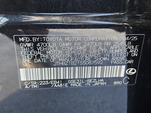 Certified 2025 Lexus IS 350 F Sport image 71