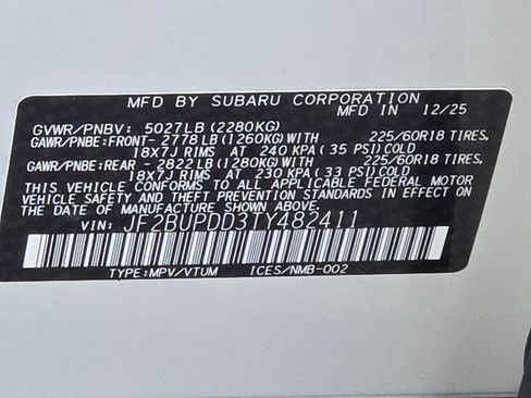 New 2026 Subaru Outback Limited AWD/4WD image 16