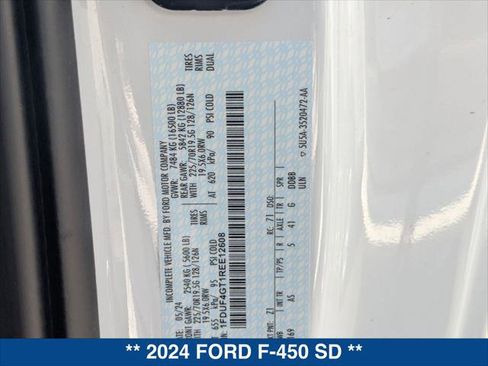 New 2024 Ford F450 XL w/ XL Chrome Package image 17