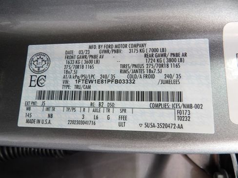 Used 2023 Ford F150 Tremor w/ Equipment Group 402A High AWD/4WD image 66