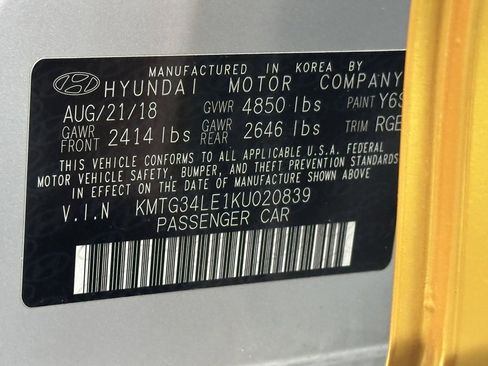 Used 2019 Genesis G70 3.3T Advanced w/ Sport Package image 35