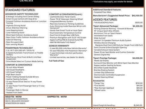 Used 2022 Genesis G70 3.3T RWD image 3