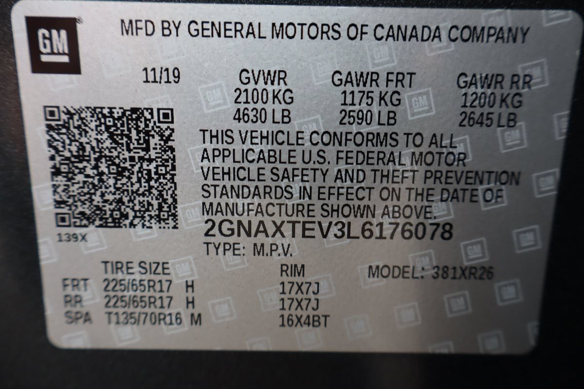 Used 2020 Chevrolet Equinox LT AWD/4WD image 46