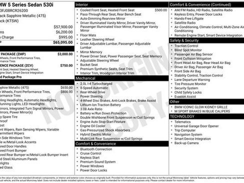Used 2024 BMW 530i w/ M Sport Package image 32