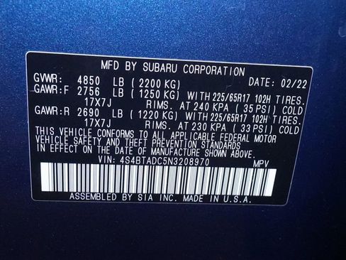 Used 2022 Subaru Outback Premium image 38