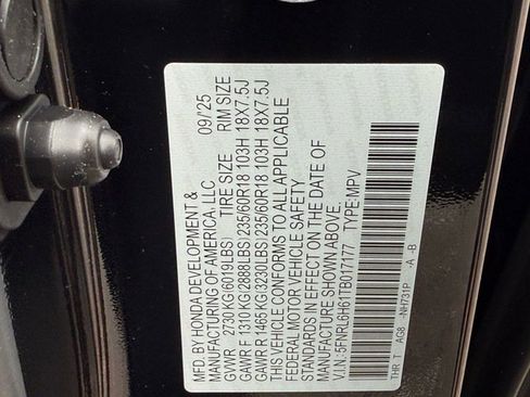 New 2026 Honda Odyssey EX-L image 22