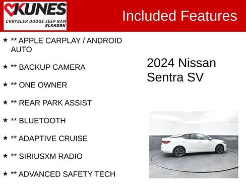 Used 2024 Nissan Sentra SV FWD image 2
