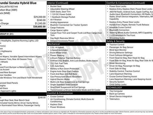 New 2026 Hyundai Sonata Blue FWD image 1