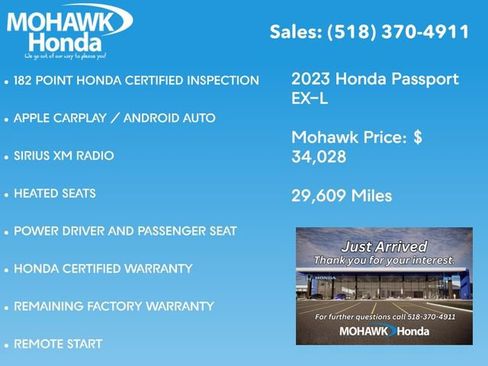Certified 2023 Honda Passport EX-L image 5