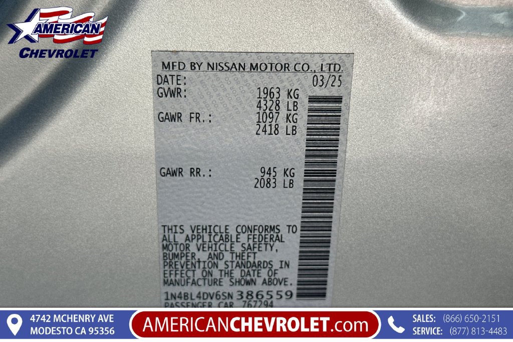 Used 2025 Nissan Altima 2.5 SV FWD image 39
