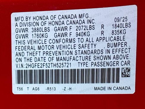 Certified 2026 Honda Civic Sport image 33