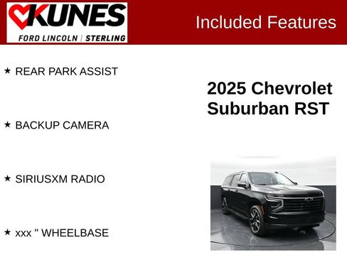 Used 2025 Chevrolet Suburban RST w/ Comfort Package AWD/4WD image 3